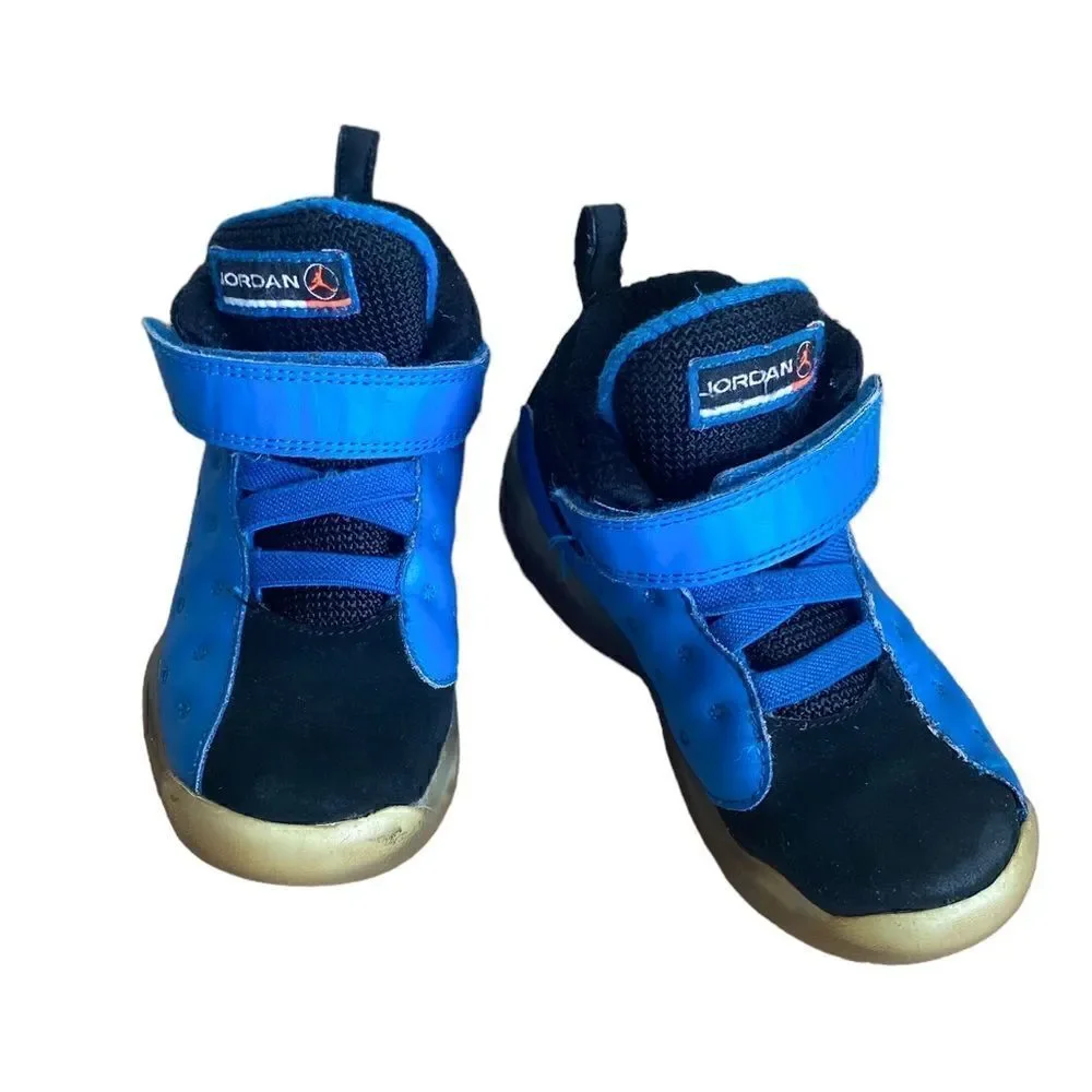 Nike Air Jordan Jumpman Team II Premium BT Baby Toddlers Shoes Blue Size 9C
